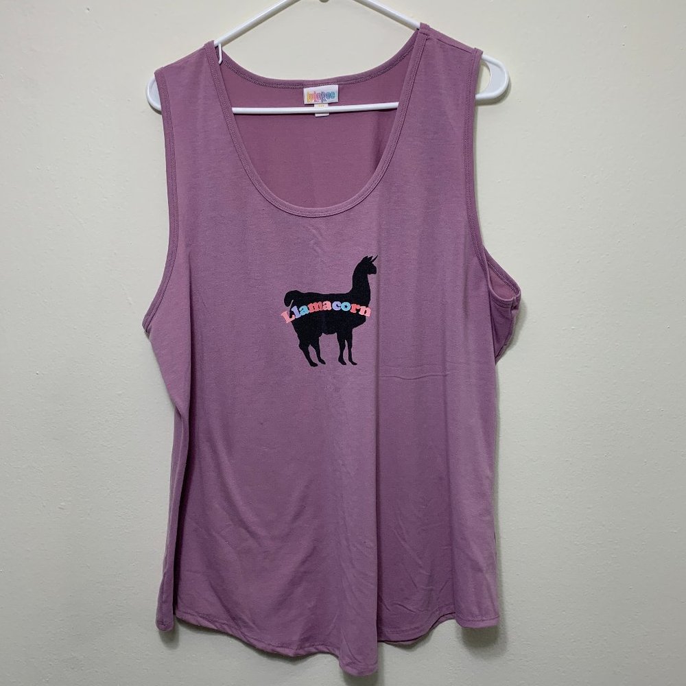 LuLaRoe Tank Top- Lavender Llamacorn